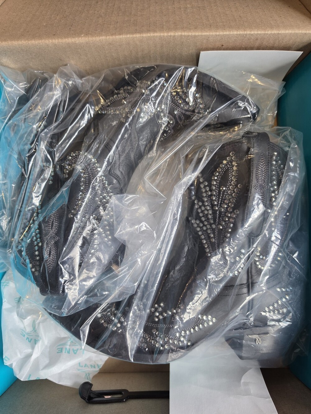New LANE Lexington Cowgirl Boots W/ Swarovski Crystals 7.5 - Picture 10 of 10